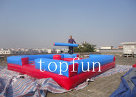 Arène gonflable 6m x 6m de combat de jeux de sports de rouge bleu pour des adultes