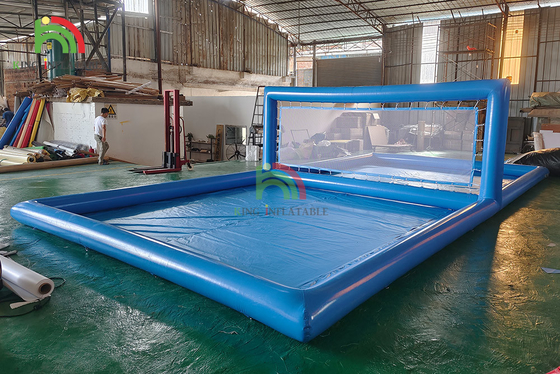 Les jeux gonflables de sports ont adapté la cour aux besoins du client de volleyball gonflable de champ de piscine d'eau