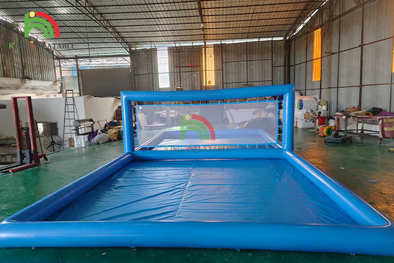 Les jeux gonflables de sports ont adapté la cour aux besoins du client de volleyball gonflable de champ de piscine d'eau