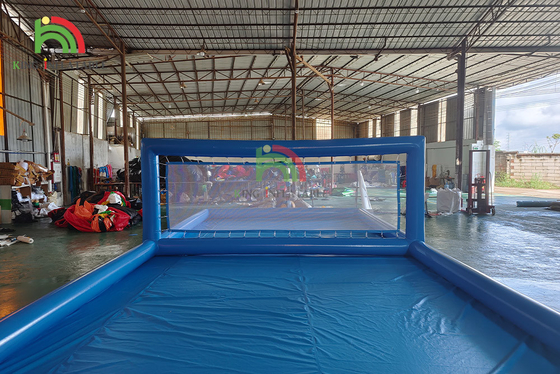 Les jeux gonflables de sports ont adapté la cour aux besoins du client de volleyball gonflable de champ de piscine d'eau