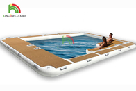 Piscines carrées portatives de yacht de famille gonflable de piscines pour des lacs et des mers