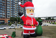 Père Noël gonflable 20 pieds 26 pieds 33 pieds de haut Décorations de Noël Blow Up Santa