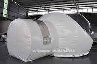 tentes gonflables de Chambre de bulle de 3m de tente d'hôtels de Glamping de dôme de partie extérieure gonflable de famille