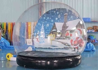 Tente transparente de bulle de dôme de neige de globe de décoration gonflable de Noël avec le ventilateur
