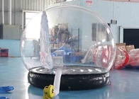 Tente transparente de bulle de dôme de neige de globe de décoration gonflable de Noël avec le ventilateur