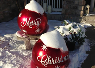 Joyeux Noël Blow Up Balloon Ornements Yard Décoration Grandes boules gonflables extérieures en PVC