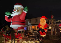 Le Père Noël explose les décorations de Noël gonflables géants gonflables du père Noël