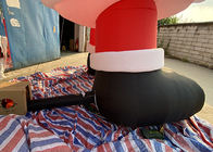 Le père noël gonflable géant extérieur de Noël avec le ventilateur pour des décorations de Noël