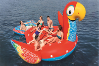 Flotteur gonflable géant de piscine de perroquet de 6 personnes 4,8 m de long x 4 m de large x 2 m de haut jouet de natation