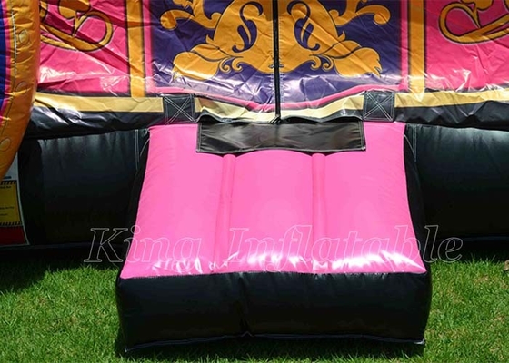 Chambre gonflable de rebond de jeu d'enfants de videurs de princesse Pink Bouncy Castle combinée avec la glissière