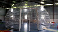 Diamètre gonflable transparent combiné de la tente 8m de dôme de PVC pour la partie/exposition