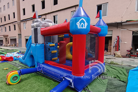 Videur plein d'entrain gonflable de château de fête d'anniversaire d'enfants de double glissière de Chambre de rebond combiné