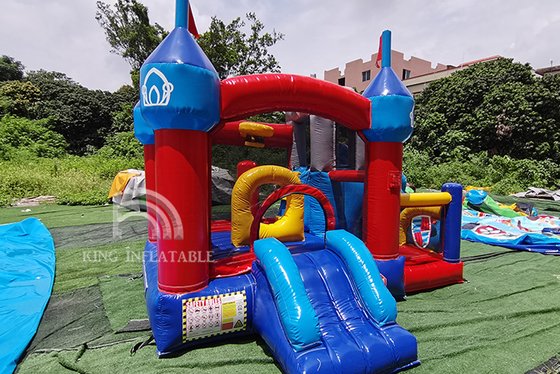 Videur plein d'entrain gonflable de château de fête d'anniversaire d'enfants de double glissière de Chambre de rebond combiné