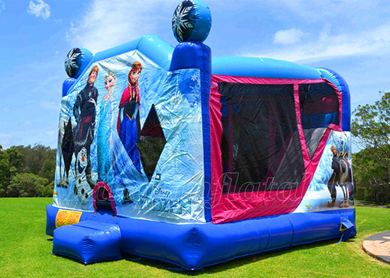 Chambre gonflable congelée de rebond d'Elsa Jumping Castle Outdoor Game pour des filles de garçons