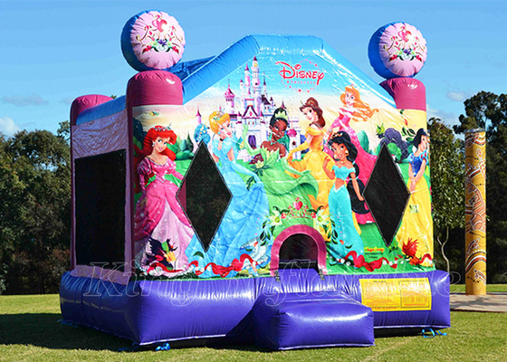 Les parties extérieures Juming de princesse Inflatable Bouncing Castle de Disney rebondissent la Chambre pour des filles