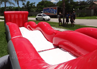 L'eau gonflable de loyer glisse des enfants sautant glissières d'eau gonflables rouges de PVC de rebond de grandes