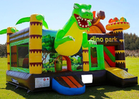 Location pleine d'entrain gonflable de château de dinosaure de PVC du jeu de plein air 0.55mm d'adultes et d'enfants