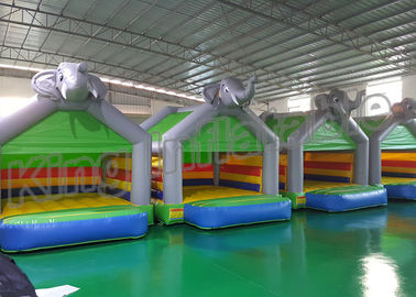 Châteaux pleins d'entrain gonflables gris d'éléphant drôles pour des enfants avec la taille 4*4m