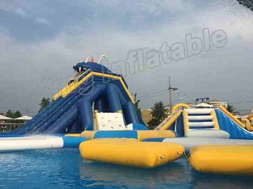 CE excitant les parcs aquatiques gonflables avec la grandes piscine de cadre/glissière de poulpe