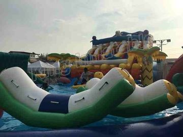 CE excitant les parcs aquatiques gonflables avec la grandes piscine de cadre/glissière de poulpe