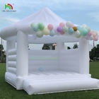 Fête de mariage personnalisée Bouncer gonflable White Bouncy House Jumping Castle Commercial Bounce