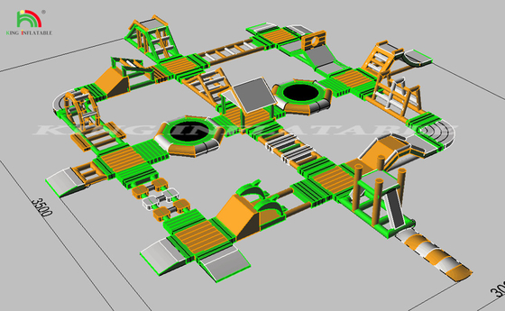 Parcs aquatiques gonflables Des équipements d'obstacles flottants
