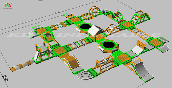 Parcs aquatiques gonflables Des équipements d'obstacles flottants