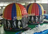 Tente gonflable colorée adaptée aux besoins du client de disco avec la pleine taille de peinture, diamètre 6m