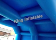 Tente gonflable bleue adaptée aux besoins du client de tunnel de 7*5m pour des jeux ou l'événement de sport