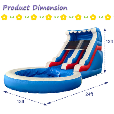 Vente directe d'usine Glissière gonflable avec piscine Glissières gonflables pour adultes et enfants