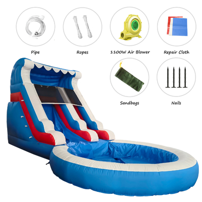 Vente directe d'usine Glissière gonflable avec piscine Glissières gonflables pour adultes et enfants