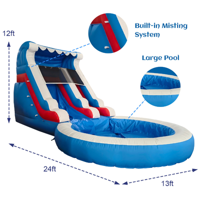 Vente directe d'usine Glissière gonflable avec piscine Glissières gonflables pour adultes et enfants