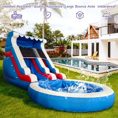 Vente directe d'usine Glissière gonflable avec piscine Glissières gonflables pour adultes et enfants