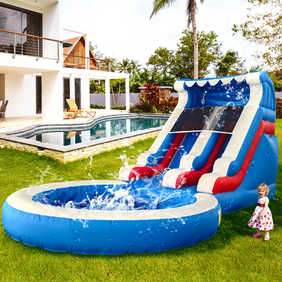 Vente directe d'usine Glissière gonflable avec piscine Glissières gonflables pour adultes et enfants