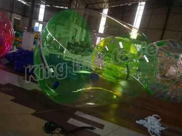 Boule de marche de l'eau gonflable sans plomb colorée avec la tirette durable