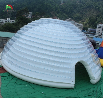 Tente à dôme gonflable grande Igloo portable extérieur pour les fêtes de mariage Camping pour un usage commercial