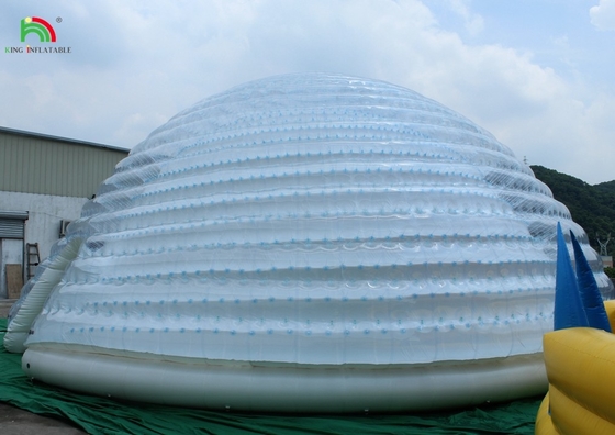 Tente à dôme gonflable grande Igloo portable extérieur pour les fêtes de mariage Camping pour un usage commercial