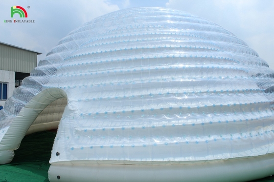 Tente à dôme gonflable grande Igloo portable extérieur pour les fêtes de mariage Camping pour un usage commercial