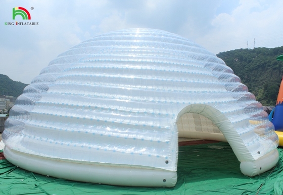 Tente à dôme gonflable grande Igloo portable extérieur pour les fêtes de mariage Camping pour un usage commercial
