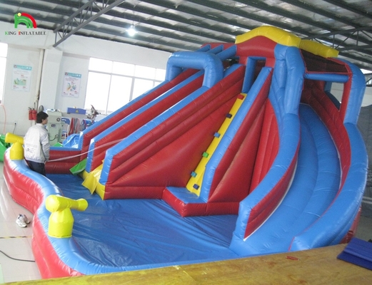Deux voies pour accueillir de nombreuses personnes Petite ou grande grandeur totale Jumbo Water Slide Bounce gonflable
