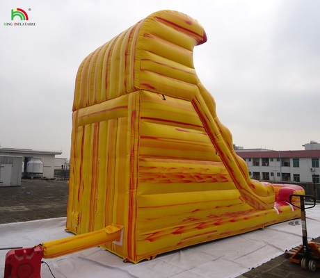 Garde-corps en plein air Les enfants sont mouillés Bounce House toboggan aquatique sauteurs tropical gonflable toboggan aquatique commercial
