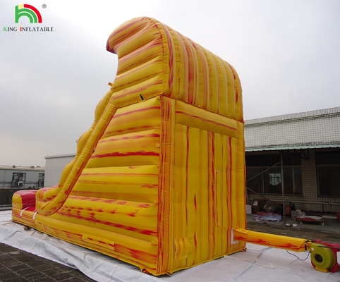 Garde-corps en plein air Les enfants sont mouillés Bounce House toboggan aquatique sauteurs tropical gonflable toboggan aquatique commercial