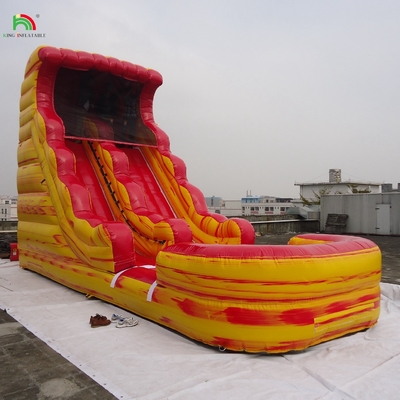 Garde-corps en plein air Les enfants sont mouillés Bounce House toboggan aquatique sauteurs tropical gonflable toboggan aquatique commercial