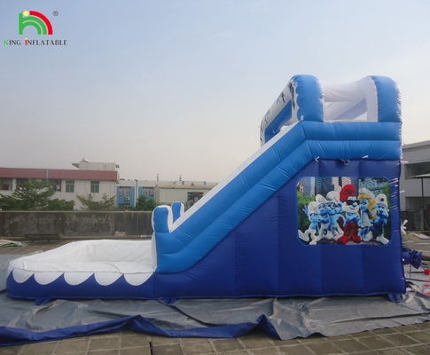 Glissière à eau commerciale gonflable pour enfants en extérieur à double voie Glissières à eau gonflable avec piscine
