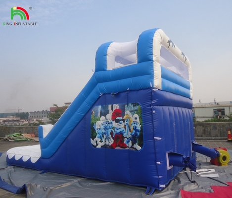 Glissière à eau commerciale gonflable pour enfants en extérieur à double voie Glissières à eau gonflable avec piscine