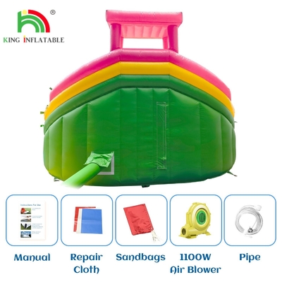 Glissières commerciales gonflables avec piscine Glissières gonflables à double voie pour enfants et adultes