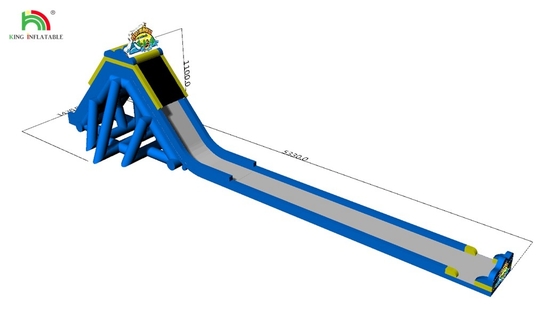 Joyeux amusement prix d'usine gonflable long toboggan à eau pour adultes grand toboggan gonflable