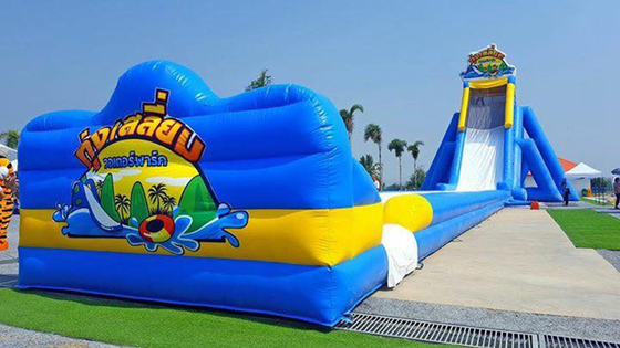 Joyeux amusement prix d'usine gonflable long toboggan à eau pour adultes grand toboggan gonflable