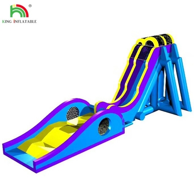 Location de fêtes commerciales Intéressant Crazy bleu toboggan gonflable pour enfants et adultes