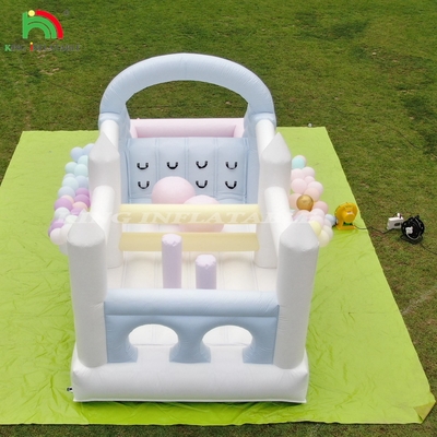 Cours d'obstacles gonflables Bounce Castle Maison avec glissade Ball Pit Climbing Blower